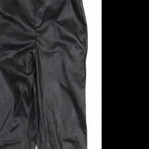 PRETTYLITTLETHING Womens Black   Trousers  Size 8 L27 in