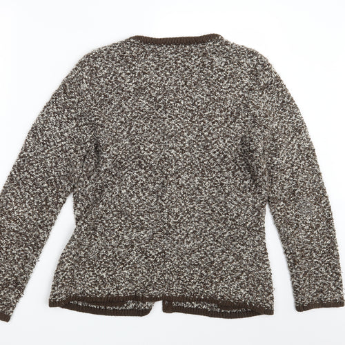 Kaleidoscope Womens Brown  Knit Cardigan Jumper Size 16