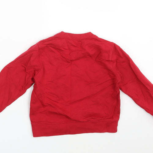 Top Class Boys Red   Pullover Sweatshirt Size 3-4 Years