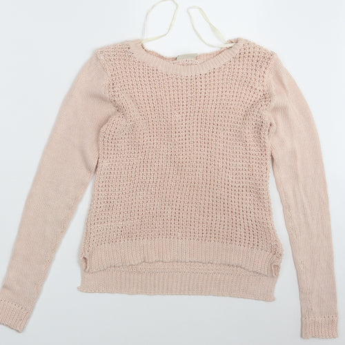 Cubus Womens Pink  Knit Pullover Jumper Size S