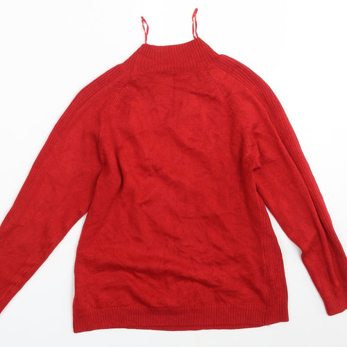 Filati Womens Red   Pullover Jumper Size M