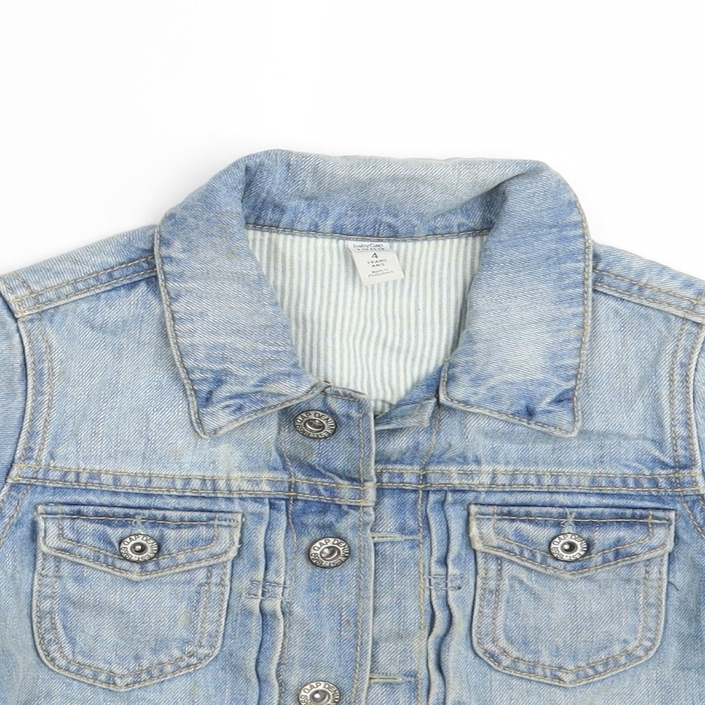 Gap Boys Blue  Denim Jacket  Size 4 Years