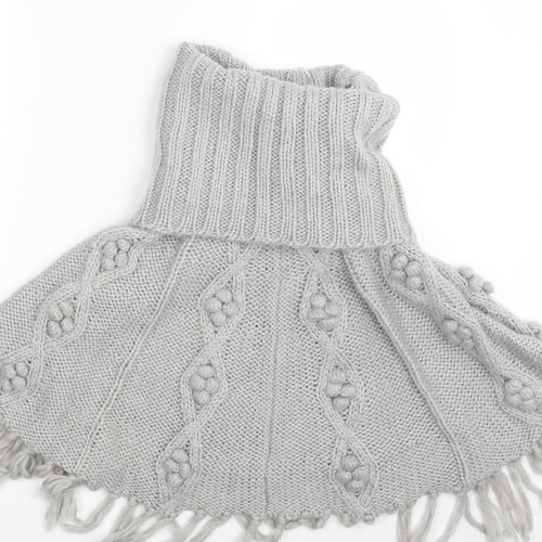 Papaya Womens Grey   Jacket Poncho Size S