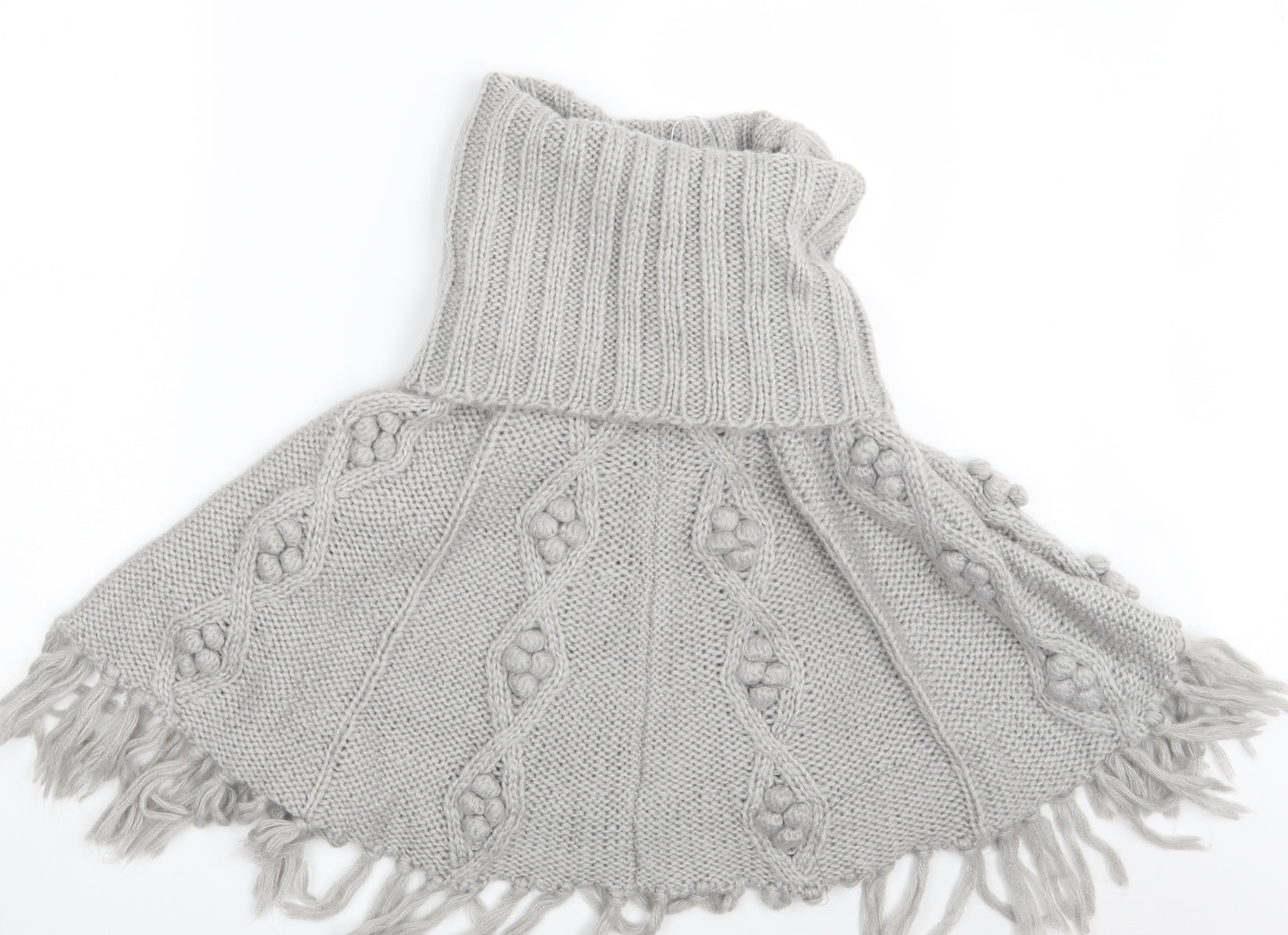 Papaya Womens Grey   Jacket Poncho Size S
