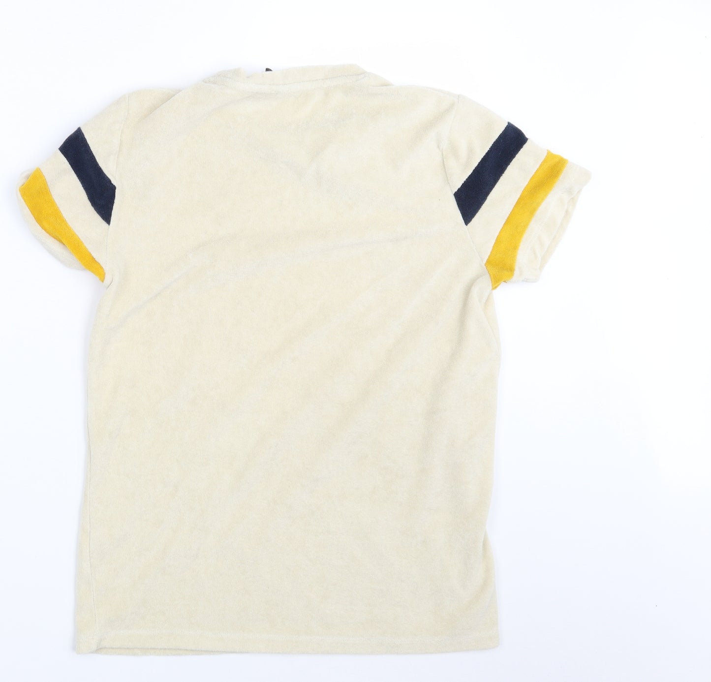 Asos  Mens Beige Striped   T-Shirt Size M