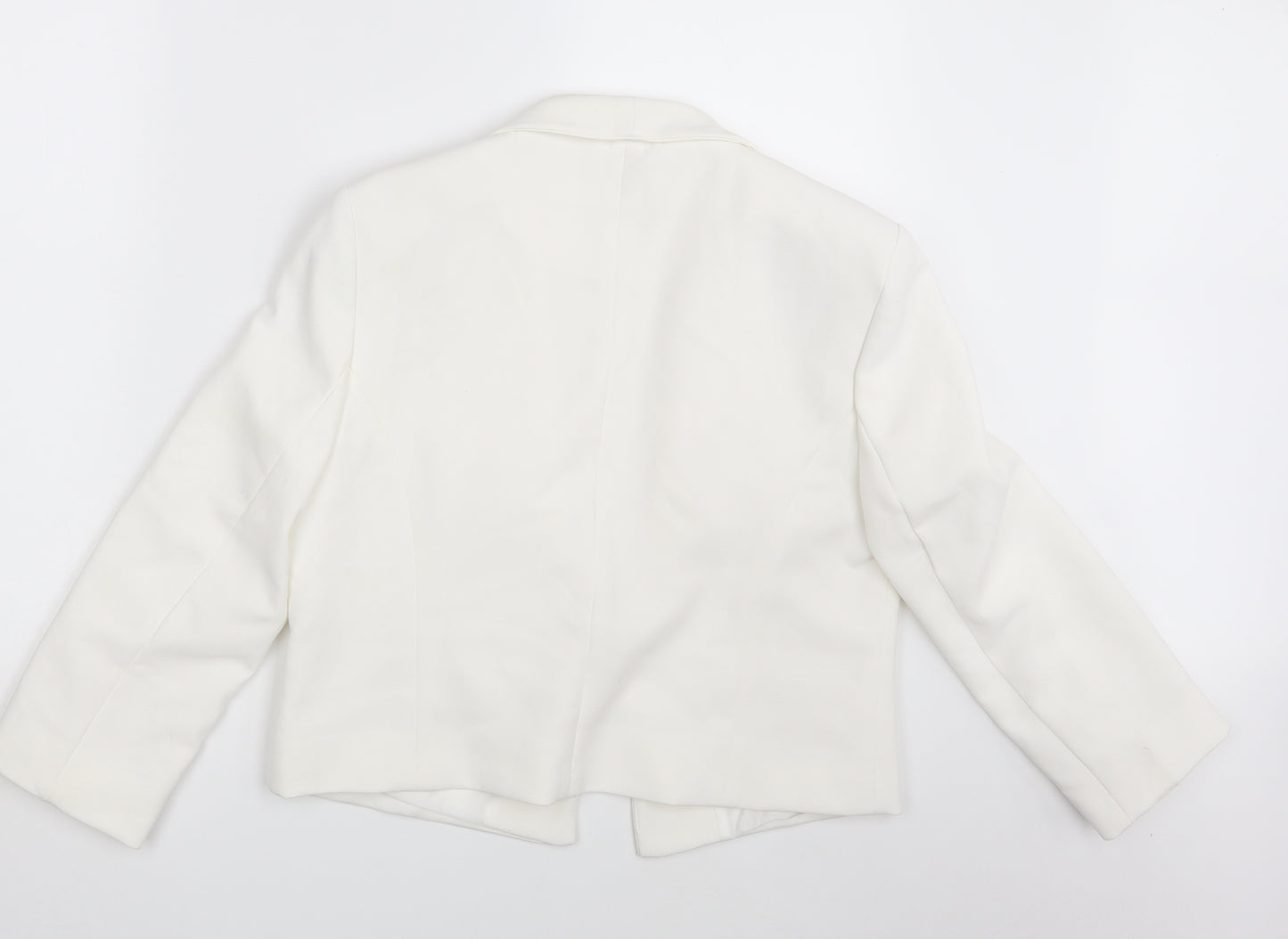 New Look Womens White   Jacket Blazer Size 14
