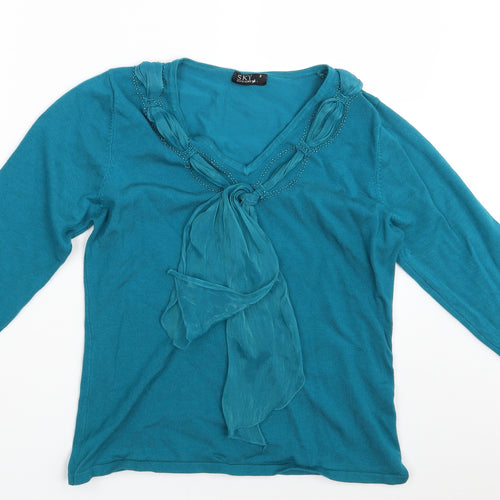 Sky Designs  Womens Blue   Pullover Jumper Size S