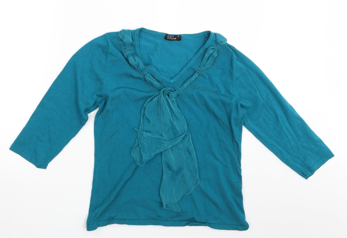 Sky Designs  Womens Blue   Pullover Jumper Size S