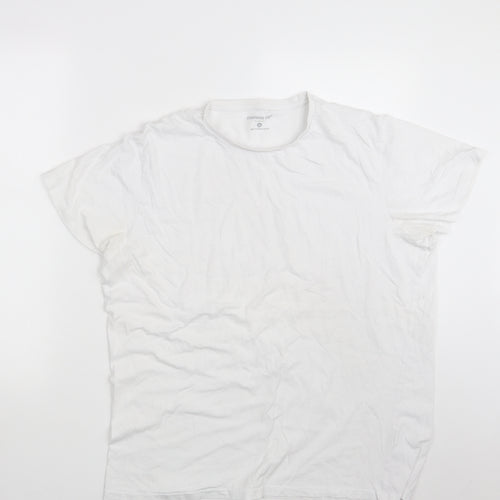 Cedar Wood State Mens White    T-Shirt Size 2XL