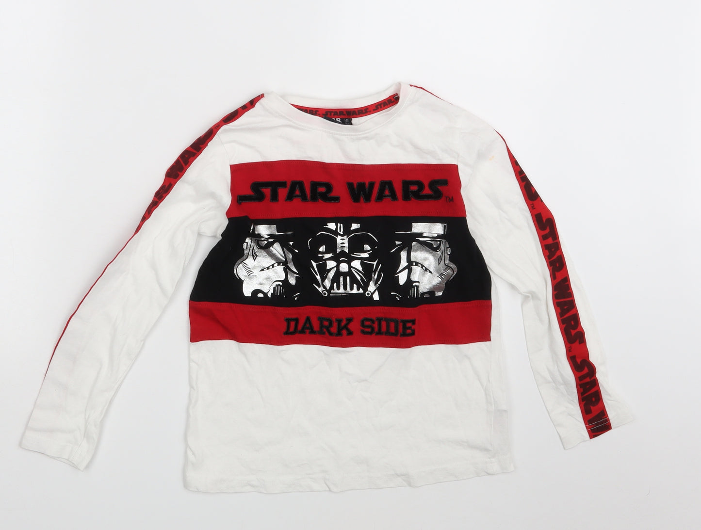 Primark Boys White   Basic T-Shirt Size 8-9 Years  - Star Wars