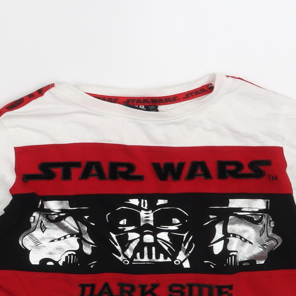 Primark Boys White   Basic T-Shirt Size 8-9 Years  - Star Wars
