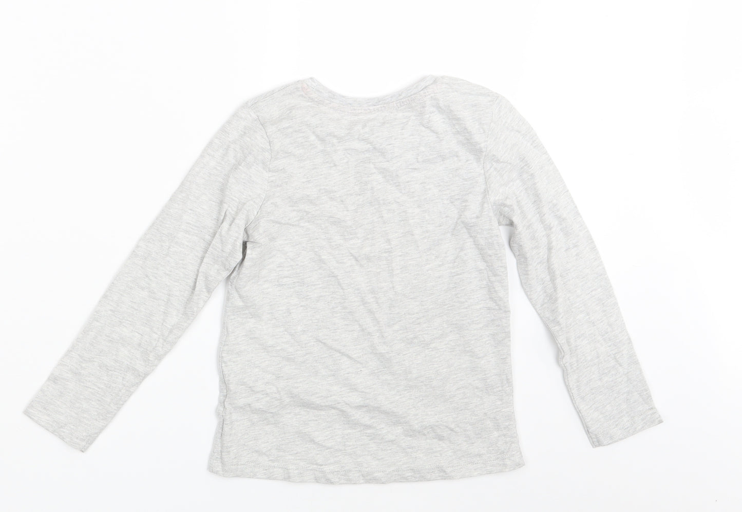 Nutmeg Girls Grey   Basic T-Shirt Size 6-7 Years