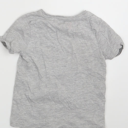 Matalan Girls Grey   Basic T-Shirt Size 5 Years