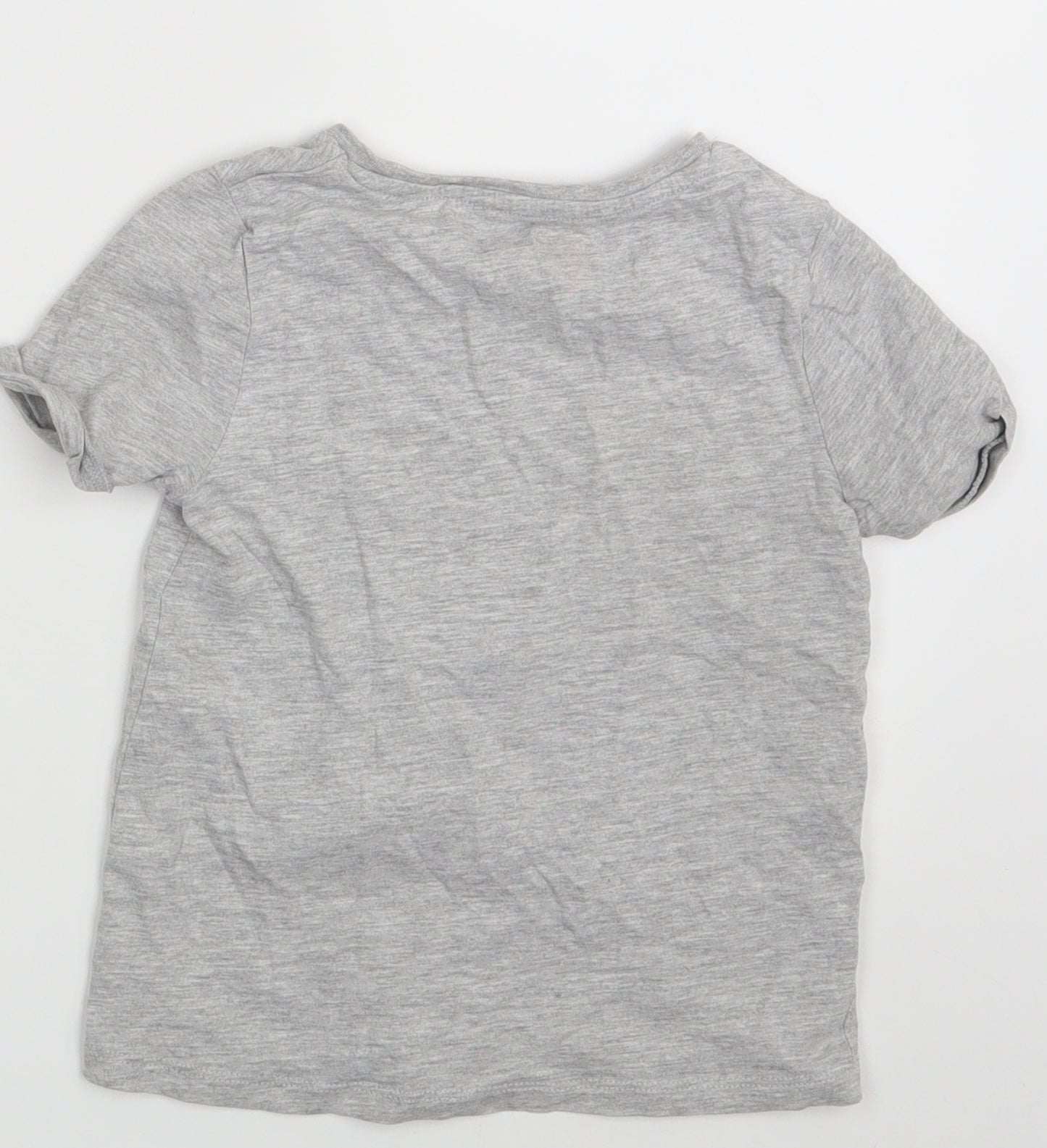 Matalan Girls Grey   Basic T-Shirt Size 5 Years