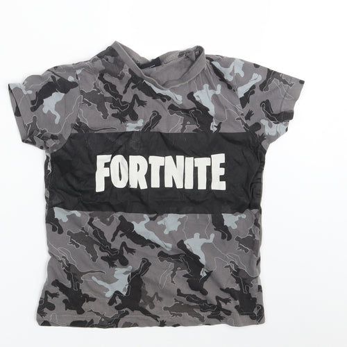 Fortnite Boys Grey   Basic T-Shirt Size S