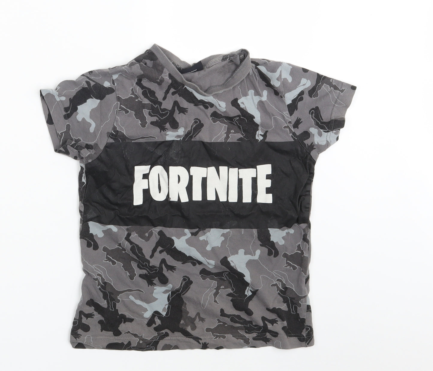 Fortnite Boys Grey   Basic T-Shirt Size S