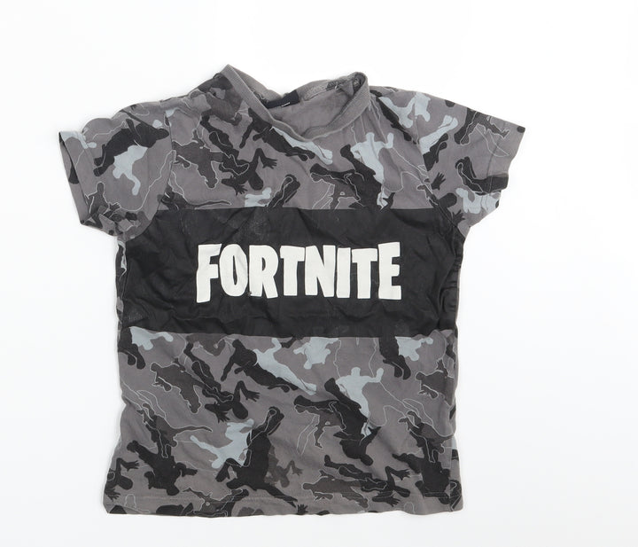 Fortnite Boys Grey   Basic T-Shirt Size S