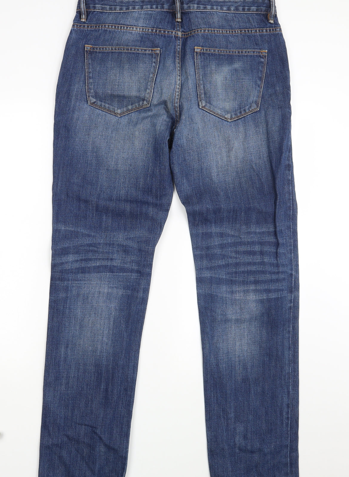 NEXT Mens Blue  Denim Straight Jeans Size 32 L33 in