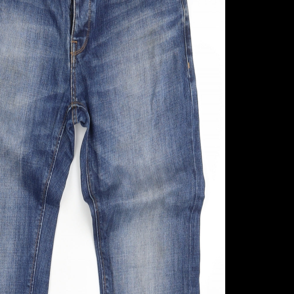 NEXT Mens Blue  Denim Straight Jeans Size 32 L33 in
