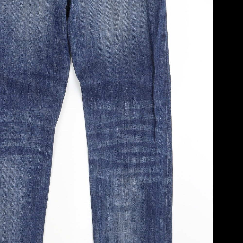 NEXT Mens Blue  Denim Straight Jeans Size 32 L33 in