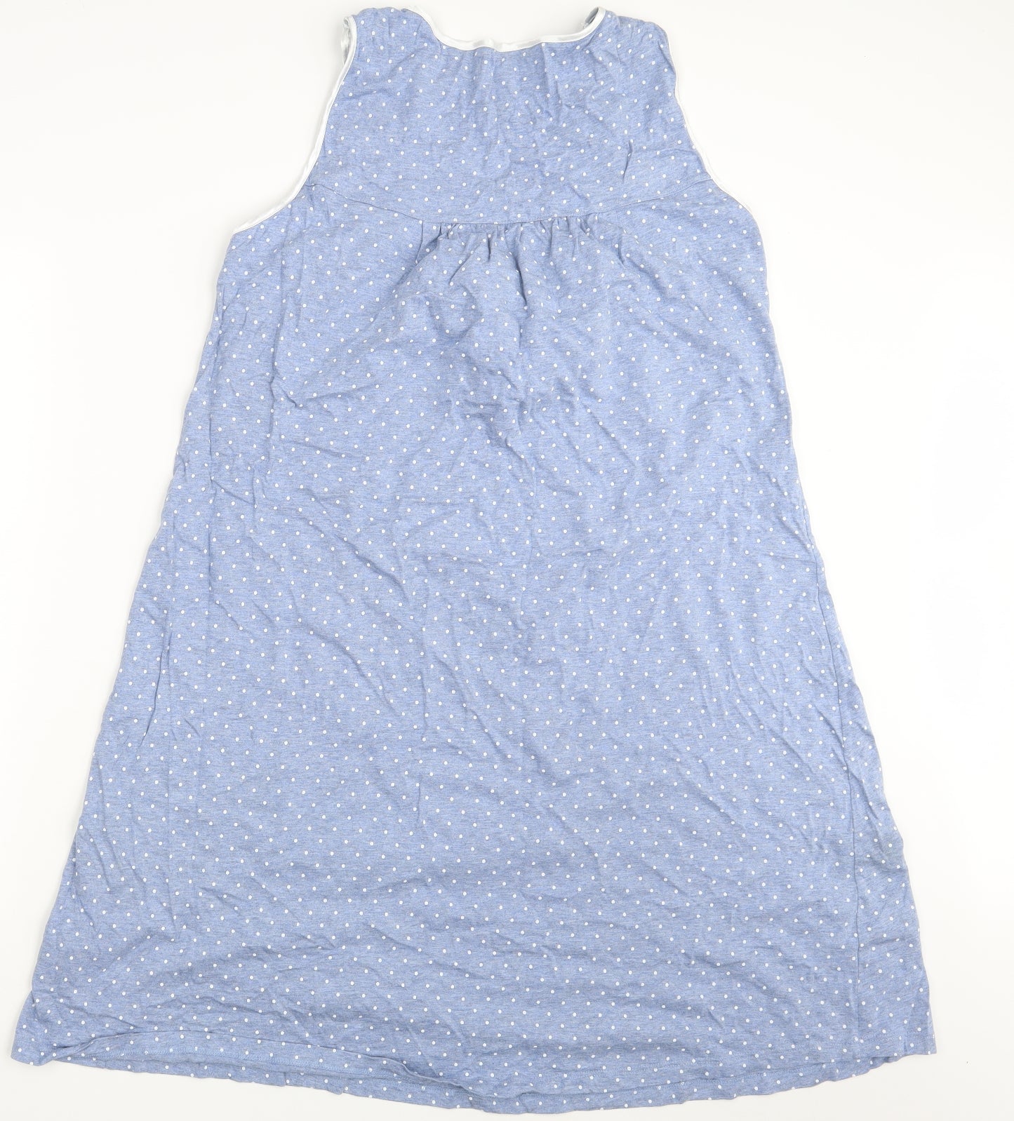 M&S Womens Blue Polka Dot  Chemise Nightshirt Size 18  - Nightwear