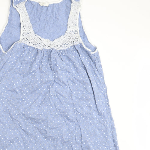 M&S Womens Blue Polka Dot  Chemise Nightshirt Size 18  - Nightwear