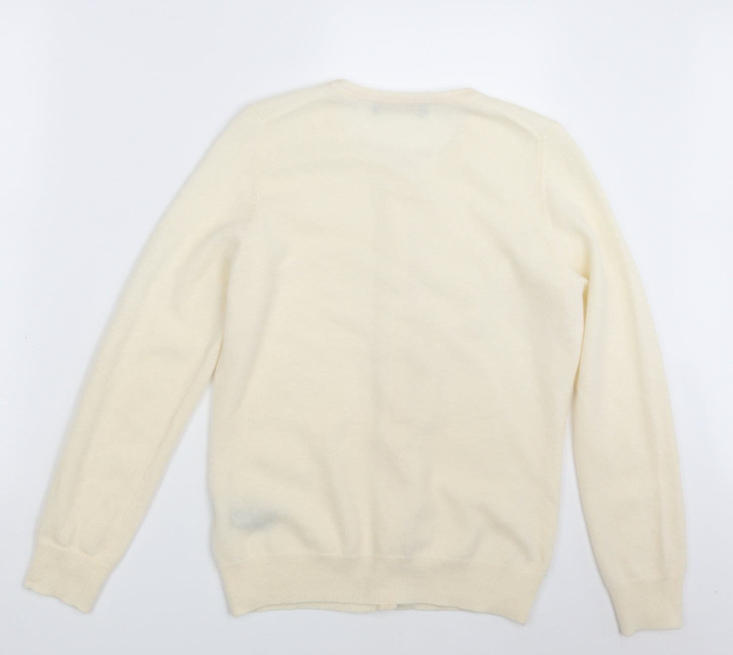 M&S Womens Ivory   Cardigan Jumper Size 12