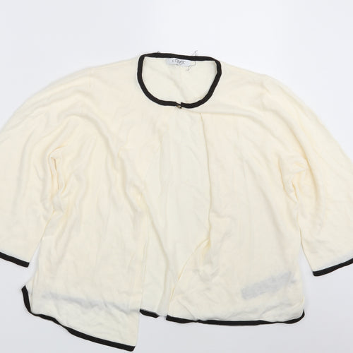 Classic Womens Ivory   Cardigan Jumper Size 14