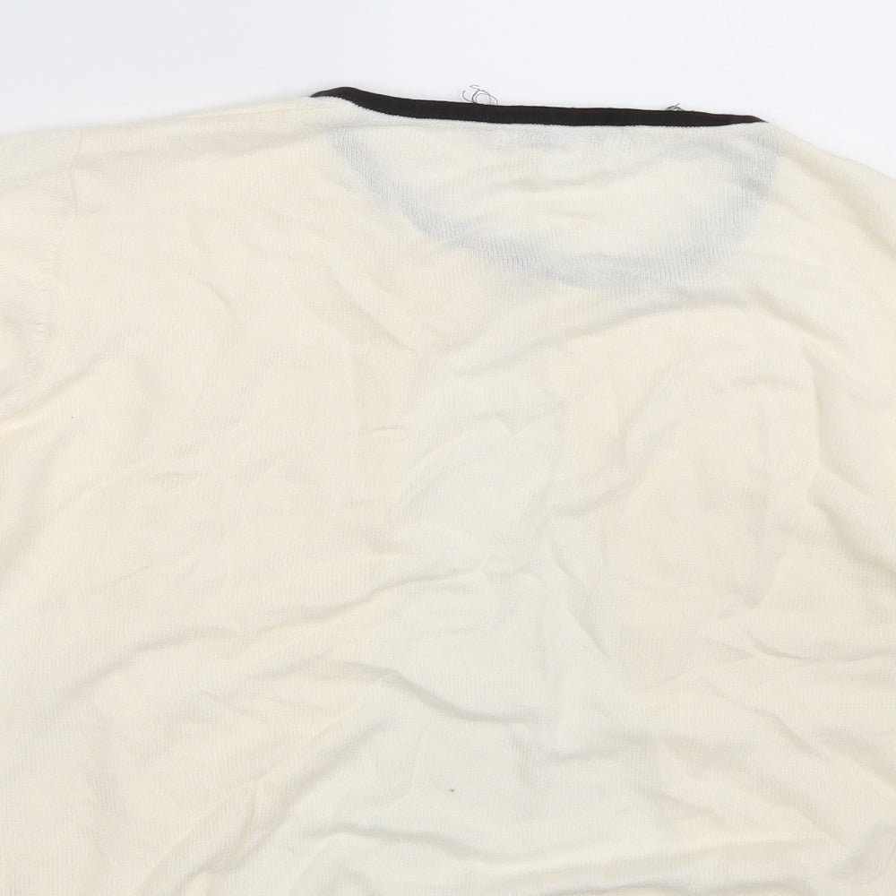 Classic Womens Ivory   Cardigan Jumper Size 14