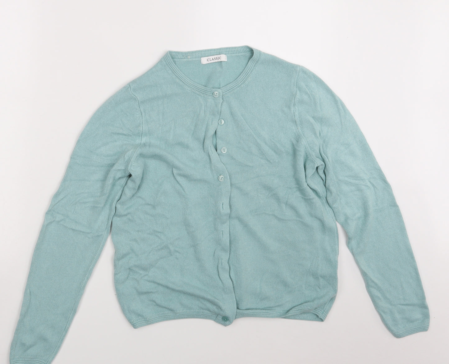 M&S Womens Blue   Cardigan Jumper Size 12
