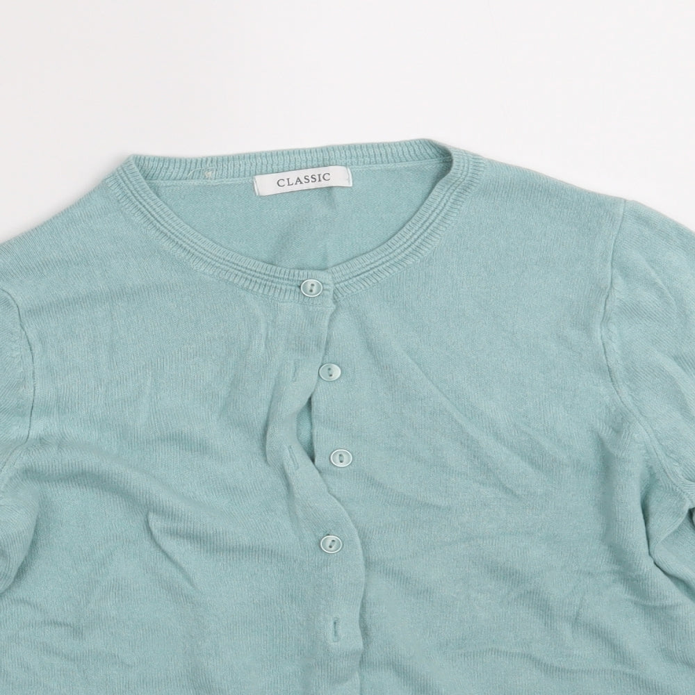M&S Womens Blue   Cardigan Jumper Size 12