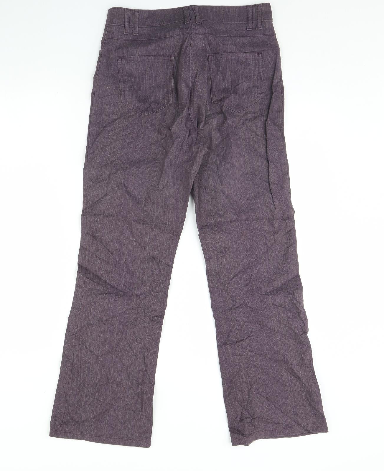 Per Una Womens Purple   Trousers  Size 8 L29 in