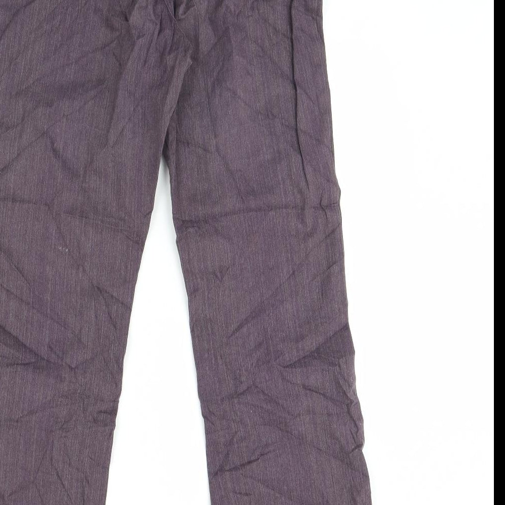 Per Una Womens Purple   Trousers  Size 8 L29 in
