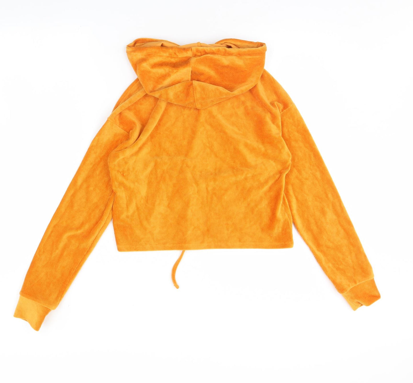 FOREVER 21 Womens Yellow  Corduroy Pullover Hoodie Size S