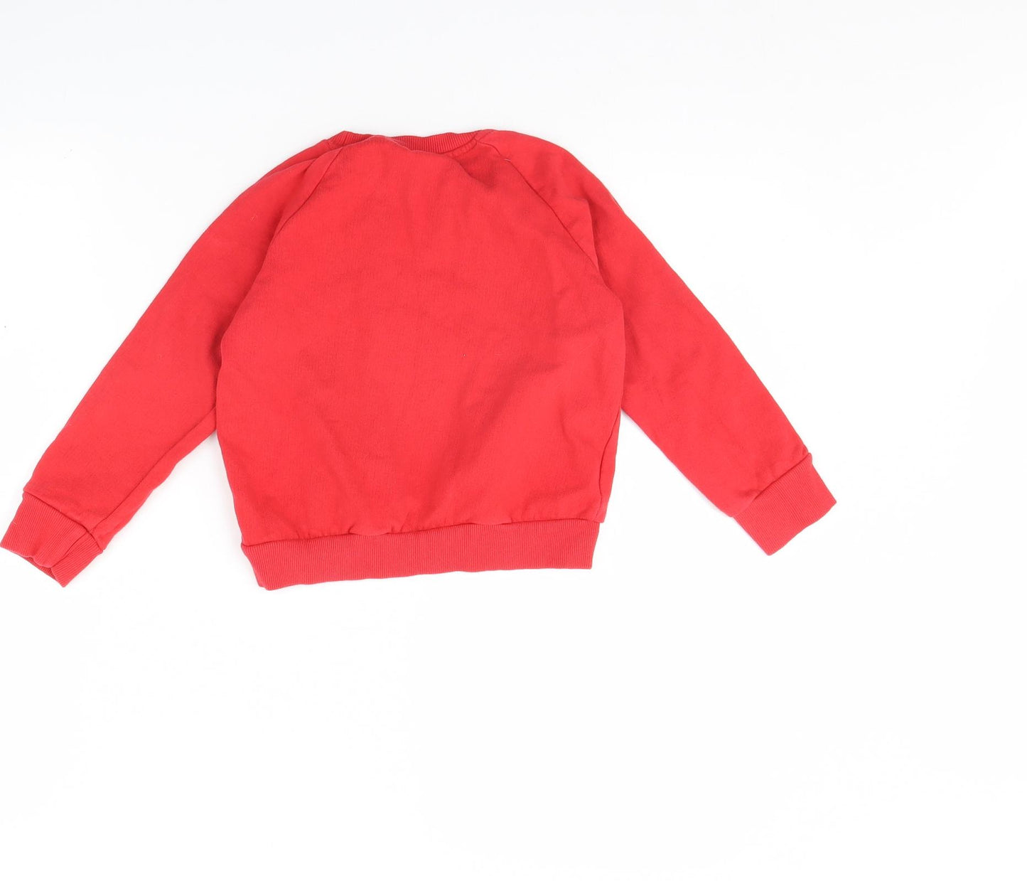 Pep & co Girls Red   Pullover Jumper Size 5 Years  - Reindeer