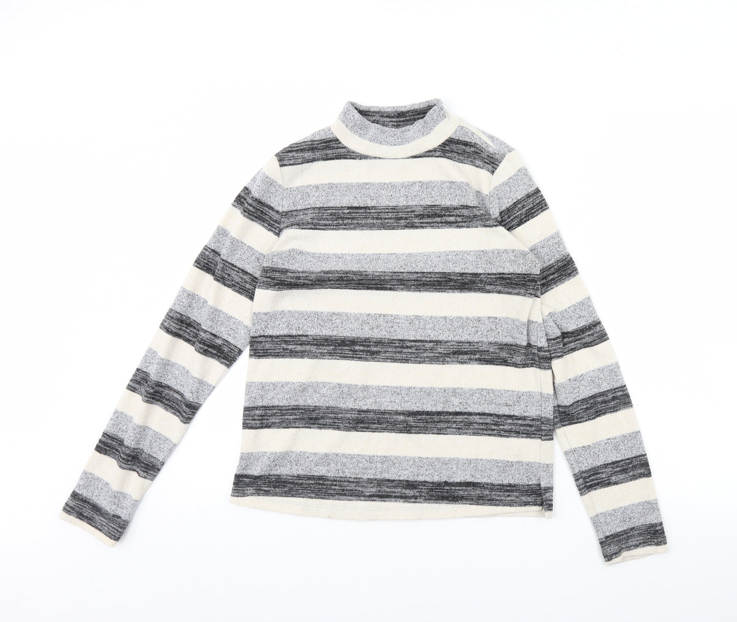 Nocozo Womens Black Striped  Pullover Jumper Size 10
