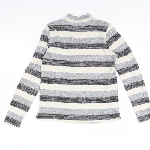 Nocozo Womens Black Striped  Pullover Jumper Size 10