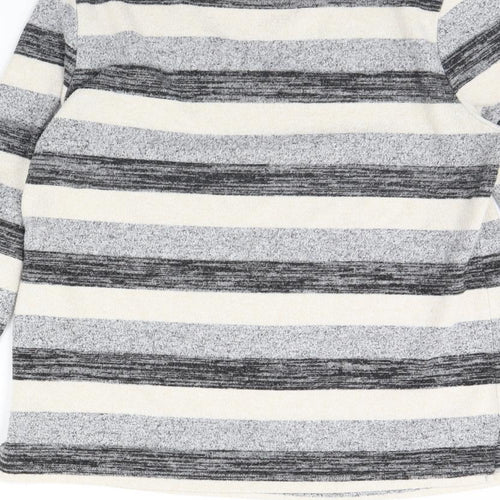 Nocozo Womens Black Striped  Pullover Jumper Size 10