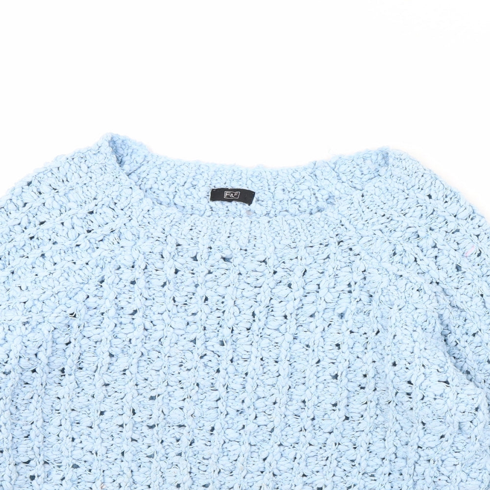 F&F Womens Blue   Pullover Jumper Size 14