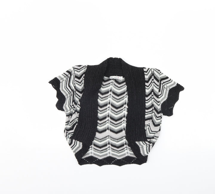 Select Womens Black Striped  Jacket  Size M