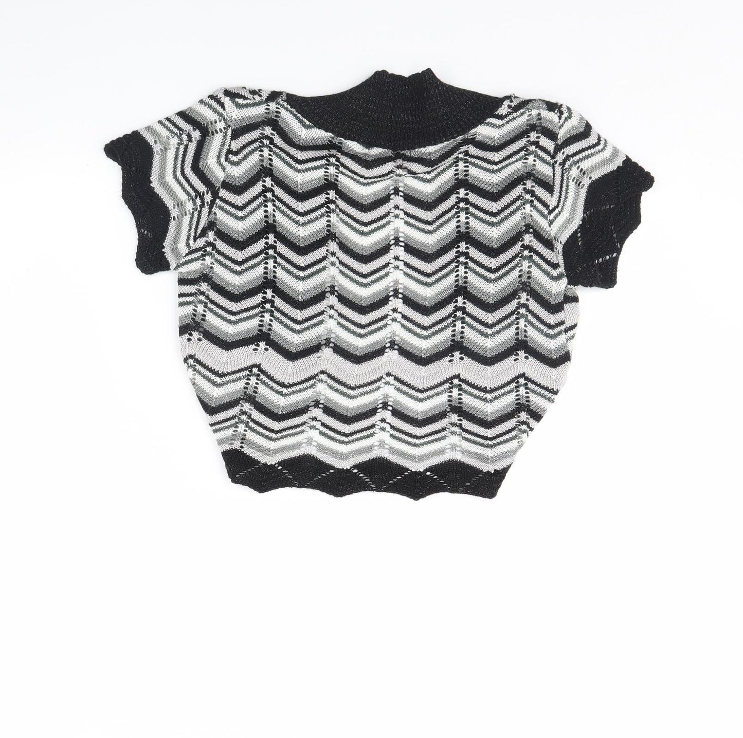 Select Womens Black Striped  Jacket  Size M