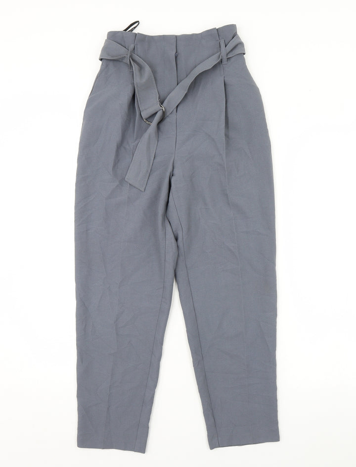 Topshop Womens Grey Trousers Size 4 L28 in