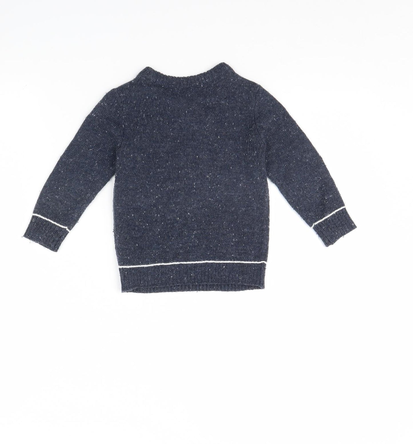TU Boys Blue   Pullover Jumper Size 2 Years  - Christmas jumper