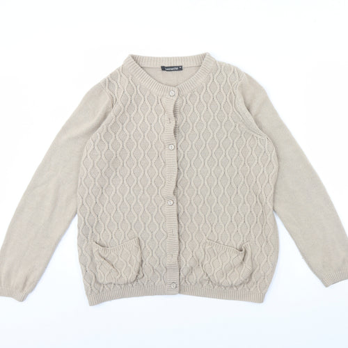 Bonmarché Womens Beige   Cardigan Jumper Size M