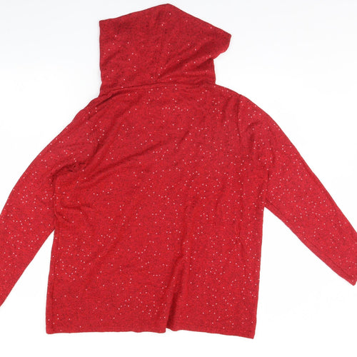Isle Essentials Womens Red   Pullover Jumper Size M