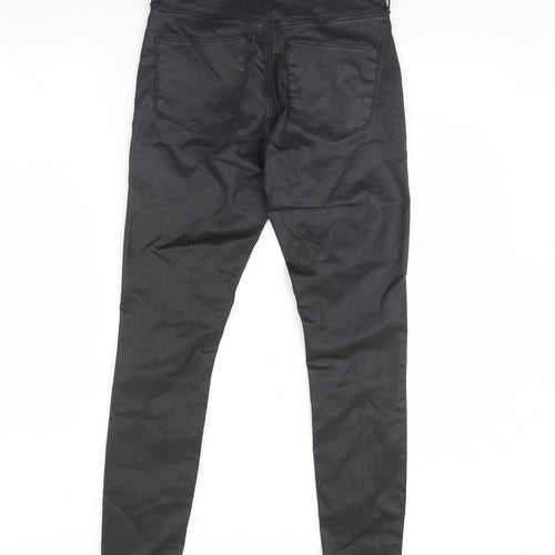 Topshop Womens Black   Capri Jeans Size 28 L30 in