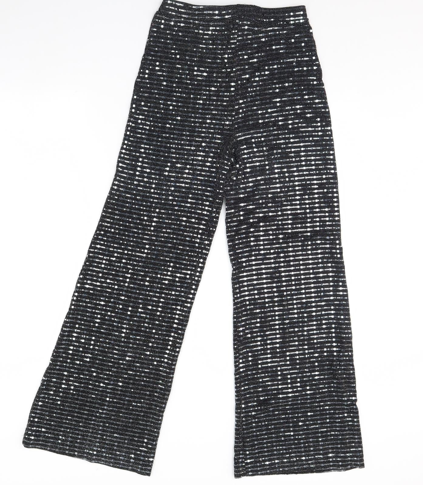 Club L London Womens Black   Trousers  Size 10 L32 in
