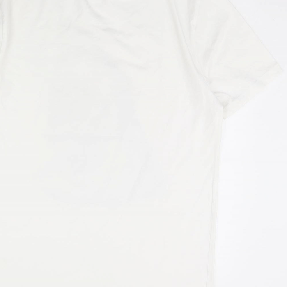 Untitled Mens White    T-Shirt Size L  - Shark