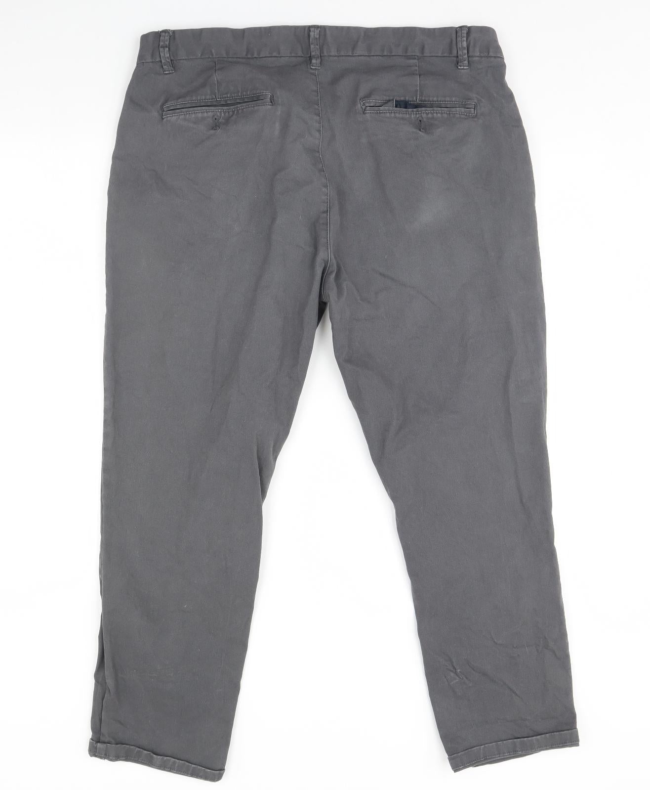 Burton Mens Grey   Trousers  Size 38 L30 in