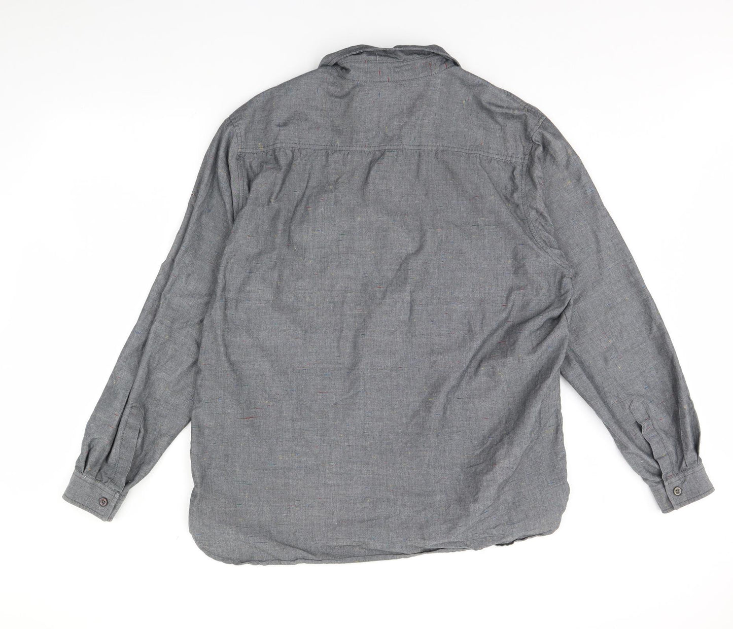 Denim & Co. Mens Grey    Dress Shirt Size XL
